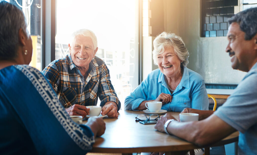 Seniors sunday gathering for coffee