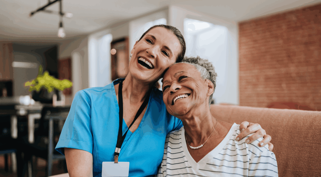 nurse and client