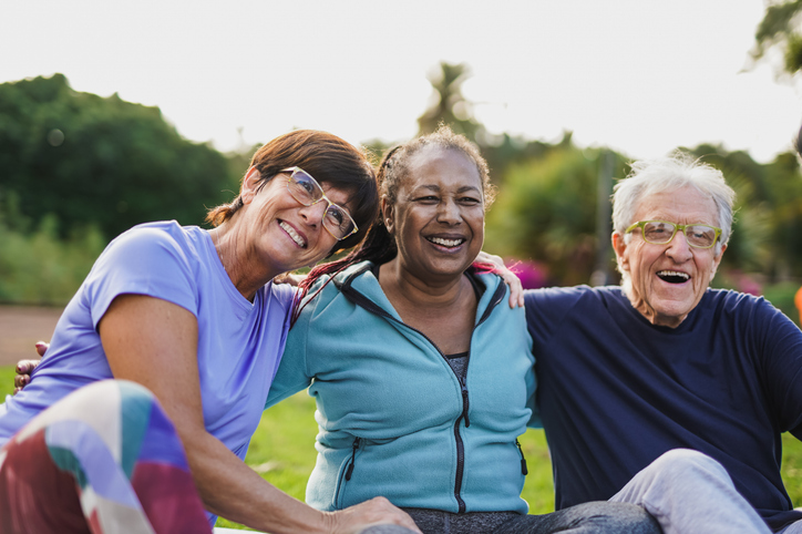 Senior nature gathering