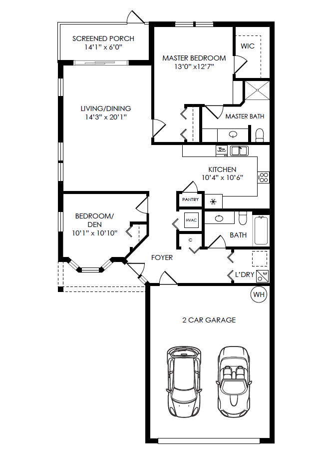 Fairchild Villa 2D floor plan